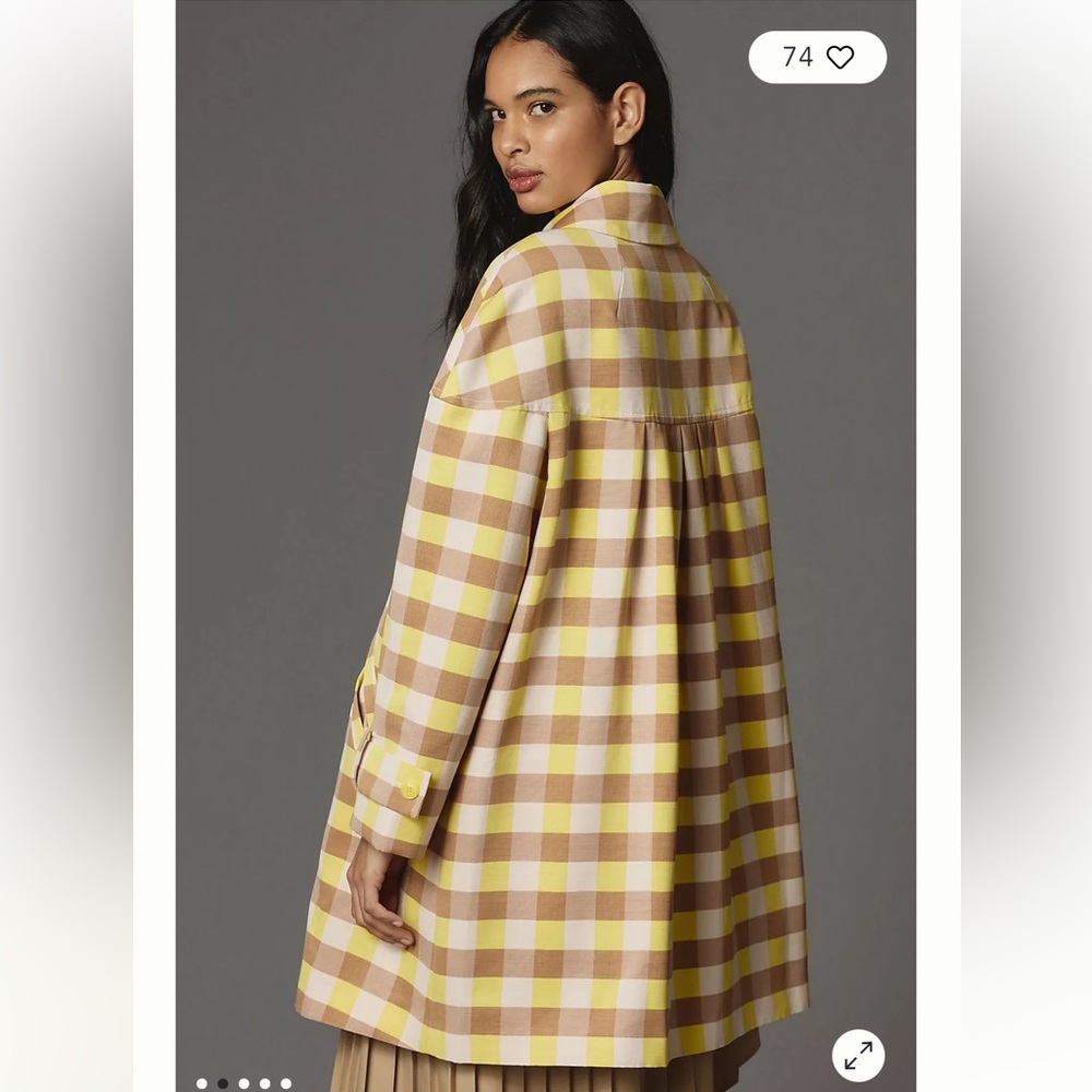 Maeve Gingham Swing Jacket